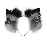 Diadema Con Orejas De Gato - Diademas De Gato Niñas Mujeres | Orejas Góticas Punk | Diademas Suaves Para La Cabeza De Halloween | Diademas Elásticas De Gato Para Disfraces De Cosplay, Disfrace