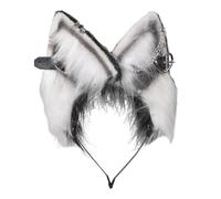 Diadema con orejas de gato para cosplay con pendiente de aleación, diadema para mujeres y adolescentes para entusiastas del cine, reuniones temáticas de anime, diadema con orejas de gato, tamaño