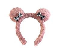 Diadema con orejas de oso de animales peludos, para disfraz de animal, para decoración de fiesta de Halloween, lazos para el pelo