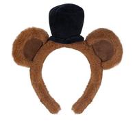 Diadema con orejas de oso peludo para lavar la cara femenina, maquillaje, diadema de felpa para cosplay, accesorio de disfraz de fiesta de Halloween, accesorio para el pelo de dibujos animados