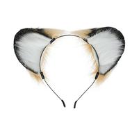 Diadema con orejas para el pelo, para fiesta nocturna, anime, con estampado de animales, diadema de moda para mujer