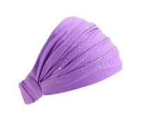 Diadema Con Orejeras Diademas con pedrería, anchas, elásticas, for mujer, turbantes, accesorios for el cabello(Purple)