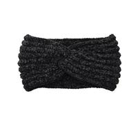 Diadema Con Orejeras Diademas de punto cálidas for mujer, turbante Color sólido for, cintas deportivas for el cabello, accesorios for(Black)