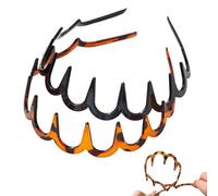 Diadema con peine de dientes en forma de U, bandas de cabeza de cráneo alto mejorado, diademas coreanas reversibles con dientes para mujeres, regalos para adolescentes y niñas