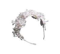 Diadema con perlas para concursos, fiestas, veladas, modernas y brillantes, joyería para el cabello, tocados de novia, fiestas, flores completas, llamativa