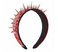 Diadema con pinchos, tiaras góticas, diadema de cuero con pinchos, diadema steampunk rock para hombre, diadema punk, diadema de remache para hombre