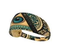 Diadema con pirámide triangular con el ojo que todo lo ve de Dios, diadema elástica unisex, diadema que absorbe la humedad para deportes, correr y yoga.