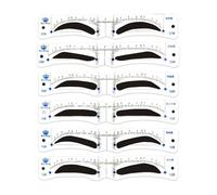 Diadema Con Plantilla Para Cejas - Plantilla Para Cejas Reutilizable De Una Pieza Para Hombres | Herramienta De Maquillaje Fácil Para Principiantes | Kit Moldeador De Cejjas Ajustable | Guía Duradera