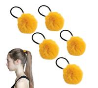 Diadema con pompón para niñas, coleta peluda para mujer, lazos elegantes para el , lazos para el de moda, para citas, escuelas