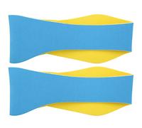 Diadema con protección para los oídos para niños, impermeable, antideslizante, suave, cómoda, ajustable para natación, yoga, deportes, material de neopreno, 3 colores, 2 uds. (Azul)