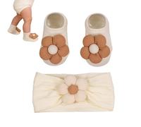 Diadema Con Purpurina - Para | De Flores | Calcetines Para Accesorios Para El Cabello | Para Niñas Caminar Sesión De Fotos Bautismo Casa De Vacaciones Ceremo