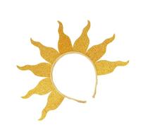 Diadema con purpurina para el sol, diosas, halos, accesorios para el cabello, diadema de llama, diadema de llama para Halloween, diadema para el pelo