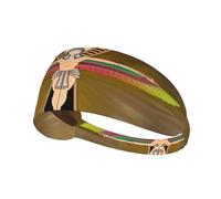 Diadema con símbolo de dioses egipcios Ankh rojo y verde, diadema elástica unisex, diadema que absorbe la humedad para deportes, correr, yoga.
