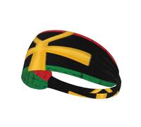 Diadema con símbolo de dioses egipcios Ankh rojo y verde, diadema elástica unisex, diadema que absorbe la humedad para deportes, correr, yoga.
