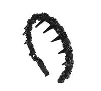 Diadema Cotidiano Con Cuentas Negras, Accesorios Para El Cabello Con Cuentas, Aro De La Cabeza De Moda, Y Fácil De Usar, Look Elegante Liviano, Negro, Para Niñas, Novias, Estudiantes, Damas, Ses