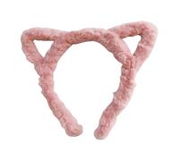 Diadema creativa con estampado de leopardo dulce y peludo con orejas de gatito de felpa suave para mujeres, hombres y adolescentes