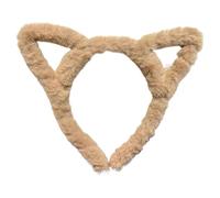 Diadema creativa con estampado de leopardo dulce y peludo con orejas de gatito de felpa suave para mujeres, hombres y adolescentes