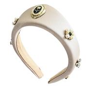 Diadema creativa de perlas de rosa para mujer, estilo retro, accesorio para el cabello, diadema de moda, decoración para el cabello, mejora tu aspecto