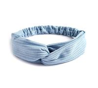 Diadema cruzada para mujer, diadema boho cruzada, banda elástica para el cabello, accesorios para el cabello, diademas de tela para mujeres, deportes, yoga, azul D