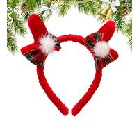 Diadema de - Accesorios lindos para disfraz de Navidad, cuernos de Cosplay en orejas de rojo para mujeres | Para de invierno, desfile, evento diario,