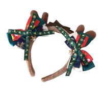 Diadema de alce de Navidad para mujeres, niños, flequillo, para tomar fotos, compras, viajes, Navidad, para adultos, diademas de Navidad para mujeres, fiestas de Navidad a granel
