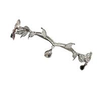 Diadema de aleación con borlas de diamantes de imitación, decoraciones ajustables para varios peinados, decoración ligera para el cabello, diademas de moda