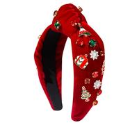 Diadema de aleación de forro polar, caja de regalo, accesorios decorativos para el cabello, color rojo