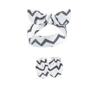 Diadema de algodón suave y elástica para niñas recién nacidas, tocado elegante con manoplas antiarañazos