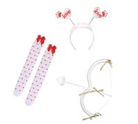 Diadema de amor con lazos y flechas, accesorios para el día de San Valentín, cosplay, accesorios para mujer, boda, juego de rol, disfraz de San Valentín, B, Talla única