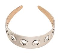 Diadema de anillos redondos para decoración de diadema ancha y elástica para mayor comodidad y encanto para mujer