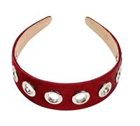 Diadema de anillos redondos para decoración de diadema ancha y elástica para mayor comodidad y encanto para mujer
