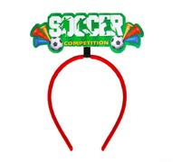 Diadema de animación de fútbol, divertida y cómoda para los días de juego, diseño único para los fanáticos, ideal para partidos y reuniones (C)