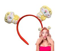 Diadema de animal de peluche, casco de serpiente - Diadema de serpientes de felpa linda,Sombreros de peluche, suministros de fiesta de año nuevo chino para mujeres y niñas
