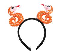 Diadema De Año De La Serpiente - Diadema Suave Con Serpiente En Forma De Dibujos Animados | Novedad Diadema Con Serpientes Rellenas, Accesorios De Fotos Decoraciones De Cap