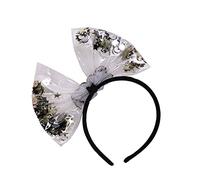 Diadema de Año Nuevo 2022 con lazo decorativo para el pelo, aro elástico para fotos de Navidad, Año Nuevo, suministros de decoración de fiesta de Año Nuevo 2022, suministros de fiesta