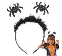 Diadema de araña | Diadema elástica Spider & Ghost para niñas y mujeres | Accesorios de disfraces divertidos | Ideal para gran ajuste cómodo para fiestas, cosplay, y -E