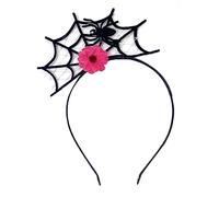 Diadema de Araneid con telaraña, accesorios de cosplay, tocado de Araneid de dibujos animados con flor para niñas
