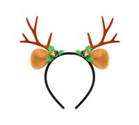 Diadema de astas de Navidad, Diadema de astas de reno, Gorros de ciervo navideños suaves, Lindas diademas navideñas con campanas, diademas navideñas con astas, accesorio para fiestas navideñas