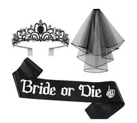 Diadema de boda aireada, color negro, accesorio para cubrir la cabeza, accesorio de hombro hecho de tul de alta calidad para nupcias, diadema de boda aireada