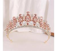 Diadema De Boda Para Mujer: Tiara De Corona De Novia De Cristal Con Diamantes De Imitación, Diadema De Reina, Accesorios Para El Cabello