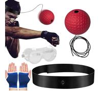 Diadema de Boxeo genérica con Bolas de Reflejo de Bola de Boxeo Reflejo Entrenamiento Equipo de Entrenamiento de Boxeo Mejora la precisión y la coordinación a Mano
