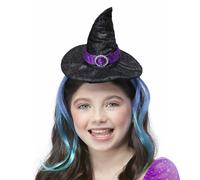 Diadema De Bruja Con Cabello Accesorio De Disfraz
