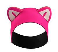 Diadema de buceo con orejas de gato, diadema de natación para mujeres y niños, capucha de neopreno de 2 mm, mantiene el agua fuera, mantiene los tapones para los oídos, tapones seguros para los oídos