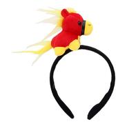 Diadema De Caballo - Gorros De Caballo Rellenos, Diadema De Animales Lindos | Diseño Rojo Con Material Suave, Año Nuevo Chino Foto Familiar Escenario Festival Evento Fiesta Temática Cosplay Para Diver