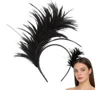 Diadema de carnaval, ajuste cómodo, 20 x 20 cm, diadema Fe A-tHer para vacaciones, cómoda de usar, para mujeres, celebración de temporada, reuniones familiares, conciertos, eventos, vacaciones