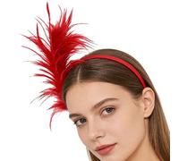 Diadema de carnaval, ajuste cómodo, 20 x 20 cm, diadema Fe A-tHer para vacaciones, cómoda de usar, para mujeres, celebración de temporada, reuniones familiares, conciertos, eventos, vacaciones
