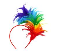 Diadema de carnaval, ajuste cómodo, 20 x 20 cm, diadema Fe A-tHer para vacaciones, cómoda de usar, para mujeres, celebración de temporada, reuniones familiares, conciertos, eventos, vacaciones
