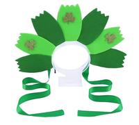 Diadema de celebración del Día de Patricio, diadema para festivales, tocado de flores de trébol, accesorios para la cabeza para decoración del cabello