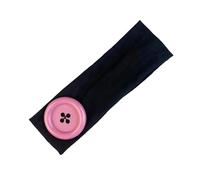 Diadema de con botones grandes, diadema y cómoda para mujeres y niñas, adecuada para actividades diarias, banda elástica para cabello