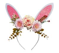 Diadema De Conejo De Pascua,Ajustable Suave y Brillante para Disfraz de Dibujos Animados - Diadema Infantil de Conejito como Detalle para Fiesta,Para Cabina Fotográfica Cumpleaños Maquillaje Fiestas D